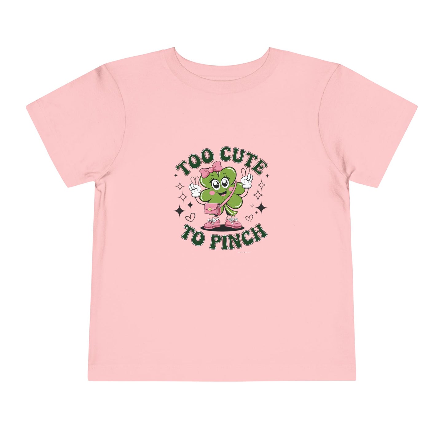 Too Cute to Pinch Toddler Tee - Adorable St. Patrick's Day Shirt for Kids