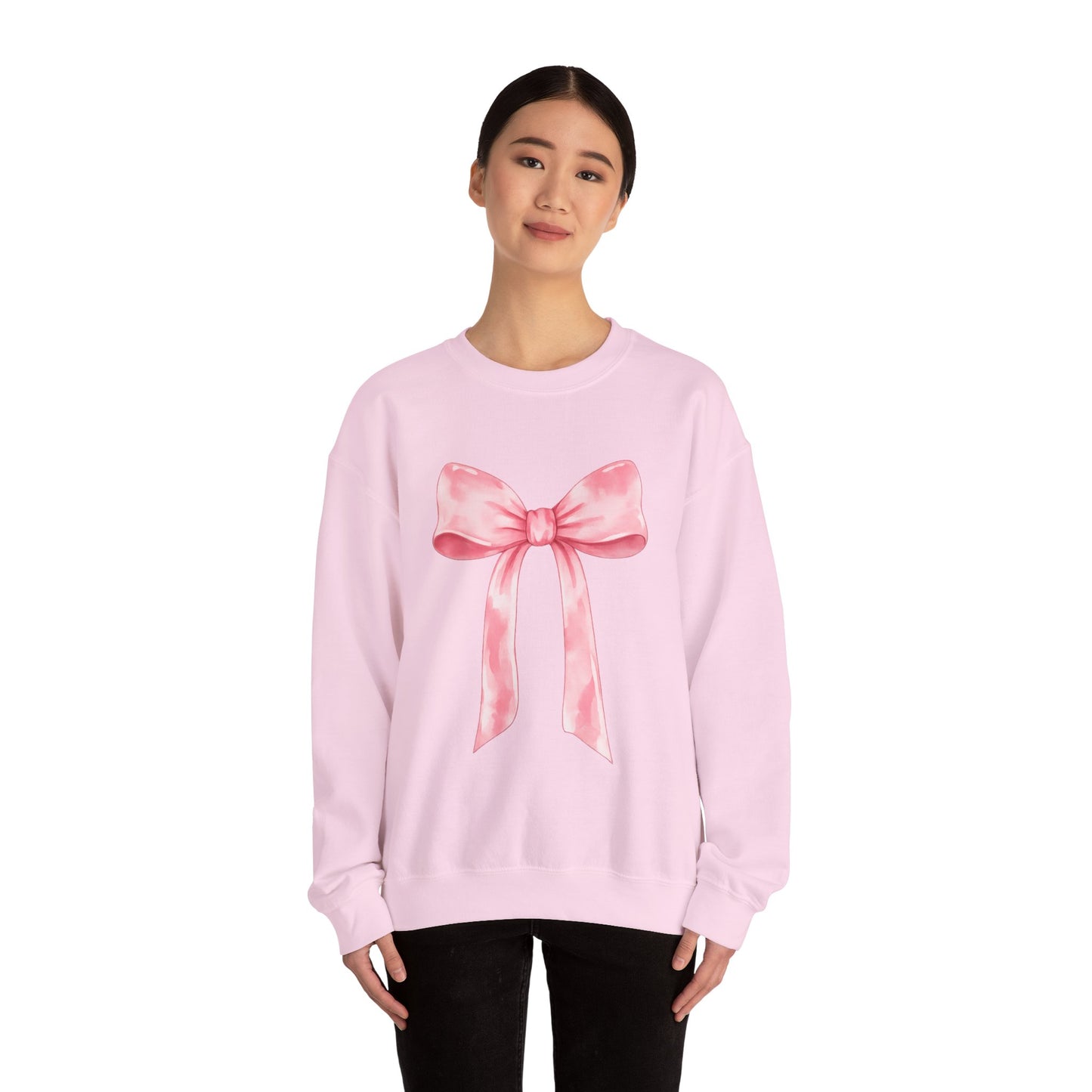 Pink Bow Valentine Crewneck Sweatshirt