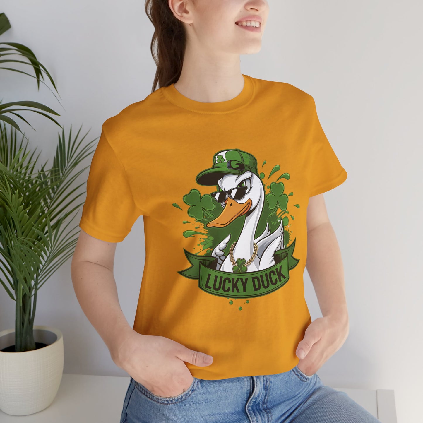 Lucky Duck St. Patrick's Day Unisex Tee - Short Sleeve Shirt