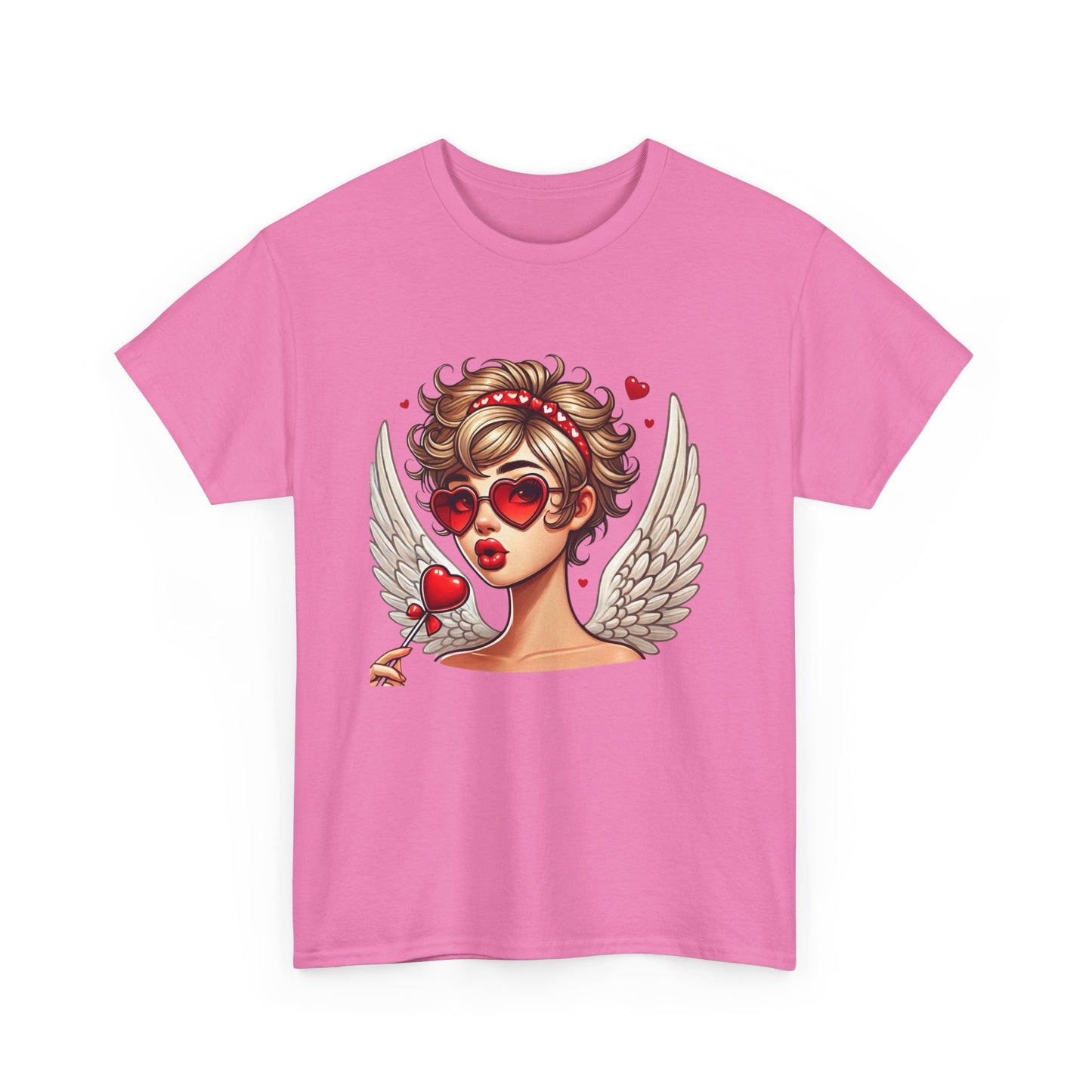 Valentine's Day Angel T-Shirt - Unisex Heavy Cotton Tee