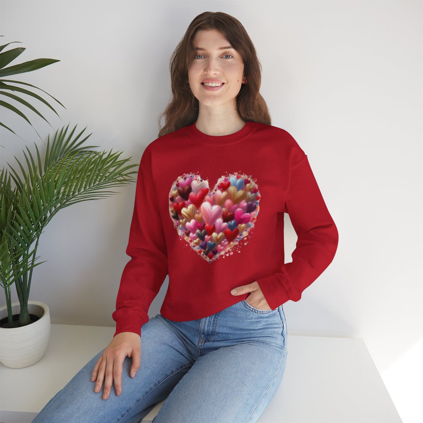 Heart Print Sweatshirt