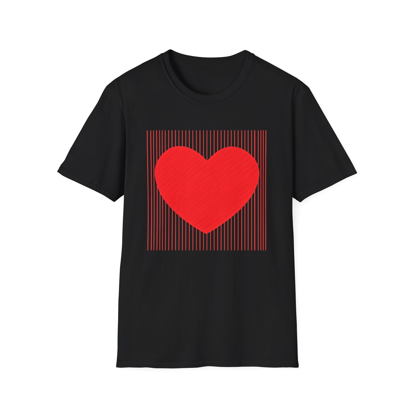 Heart Graphic T-Shirt — Red Heart Love Tee for Valentine’s Day & Everyday