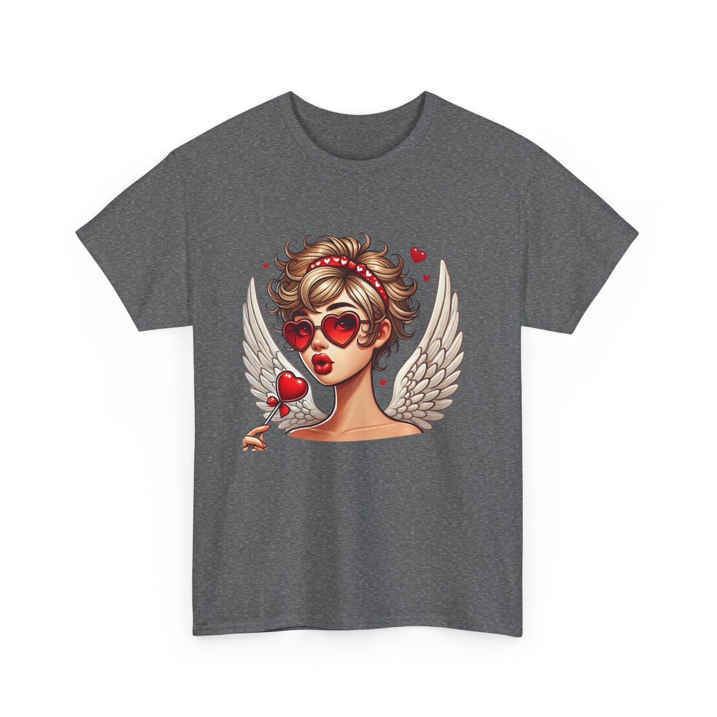 Valentine's Day Angel T-Shirt - Unisex Heavy Cotton Tee