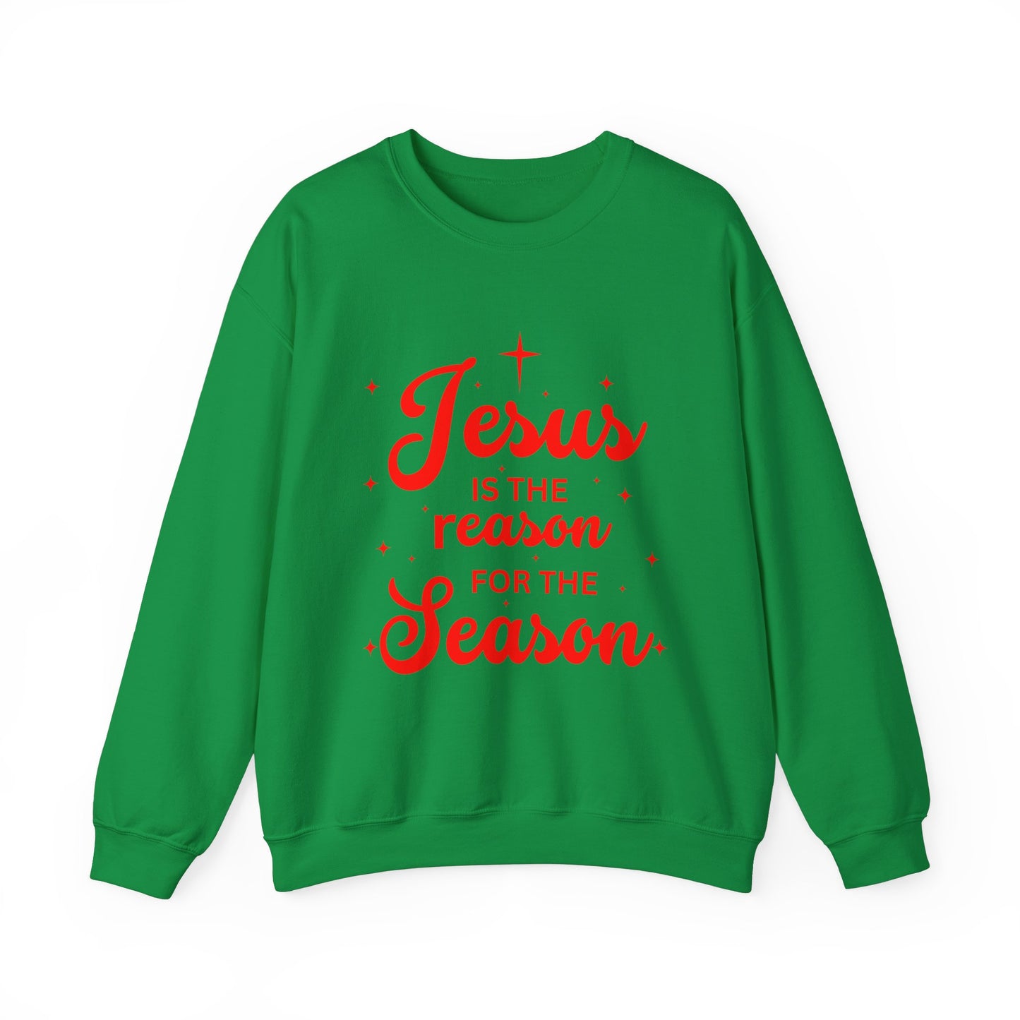 Christmas Crewneck Sweatshirt - Jesus is the reason for the season