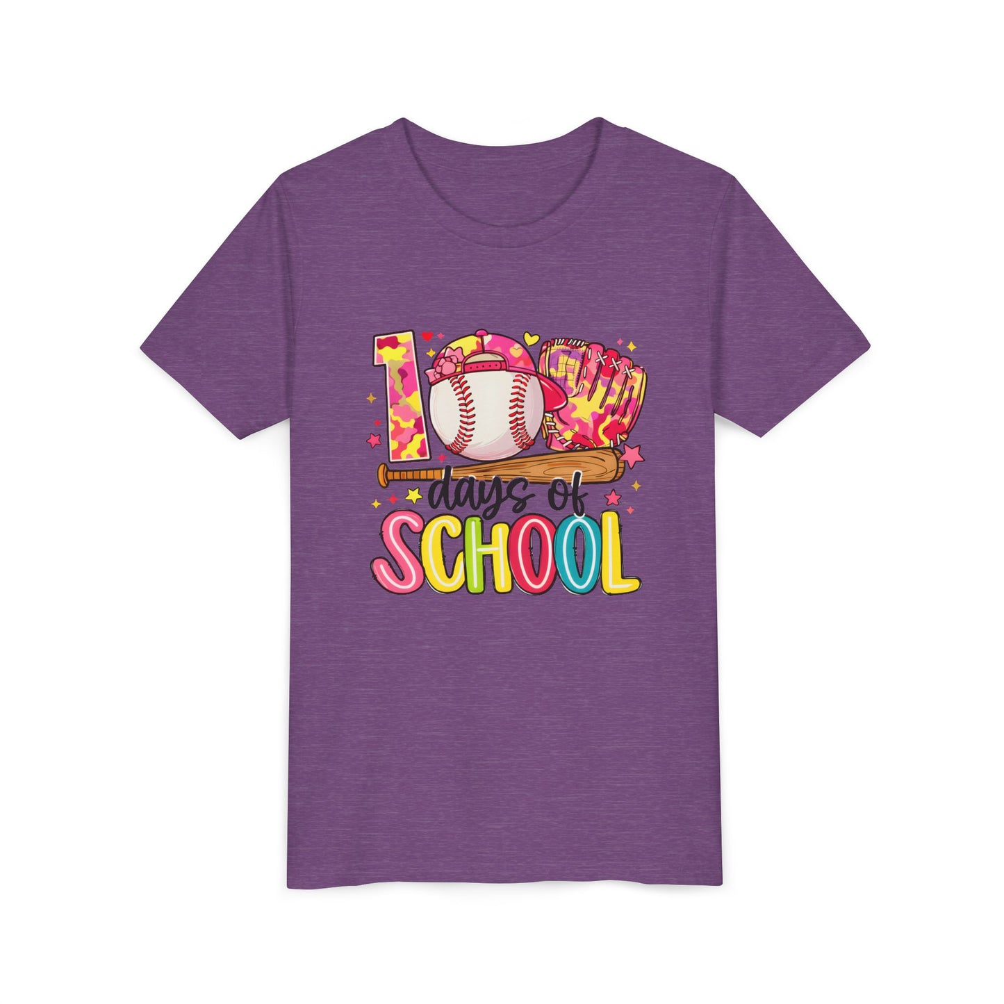 Youth Baseball '100 Days of School' Tee