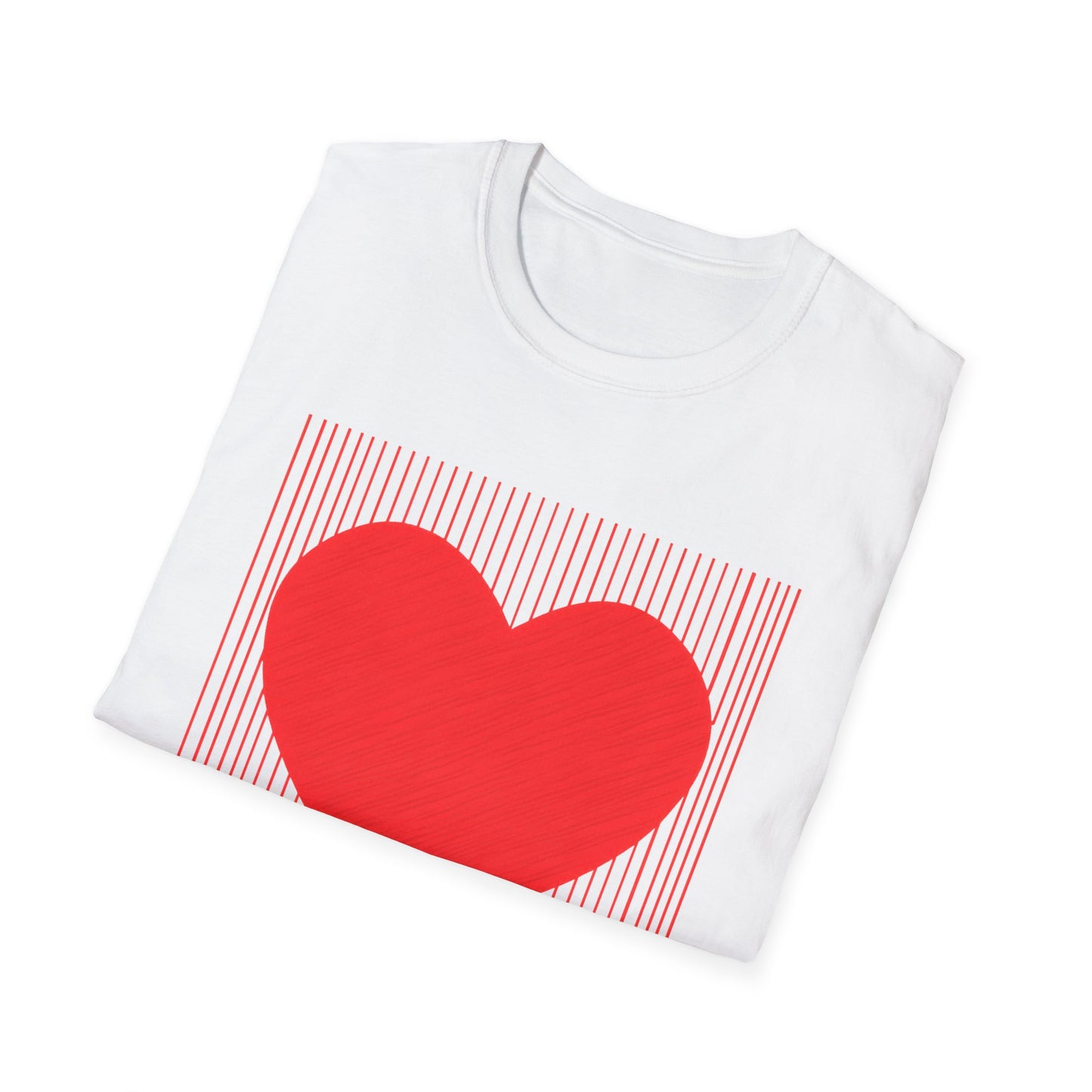 Heart Graphic T-Shirt — Red Heart Love Tee for Valentine’s Day & Everyday