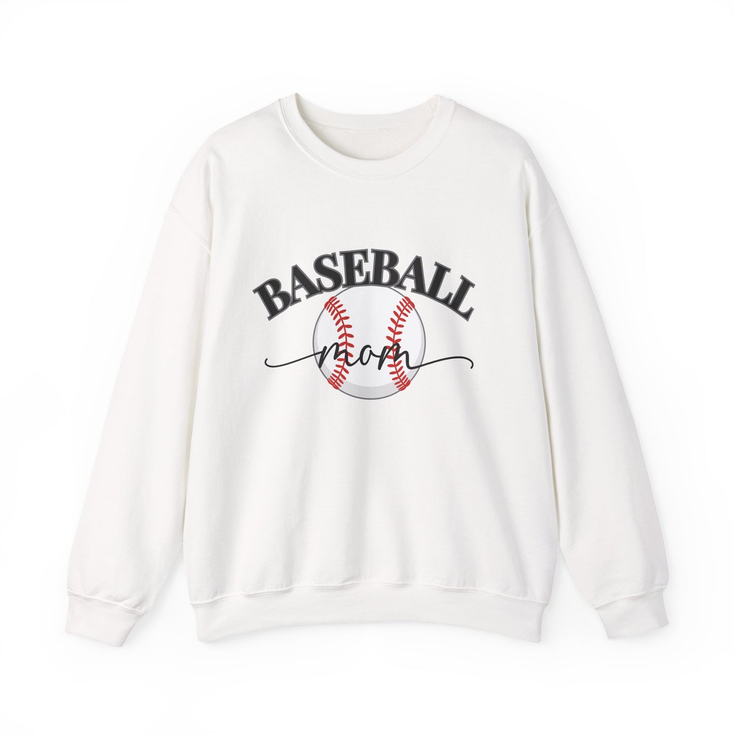 Baseball Mom Crewneck Sweatshirt — Baseball Graphic Pullover for Moms