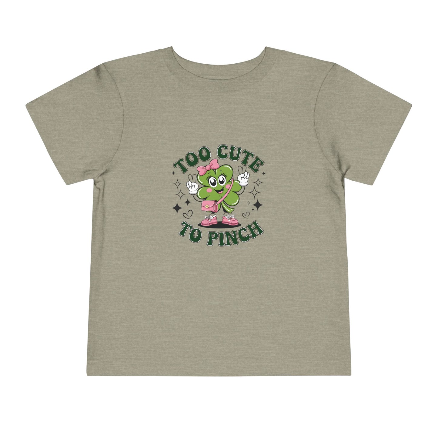 Too Cute to Pinch Toddler Tee - Adorable St. Patrick's Day Shirt for Kids