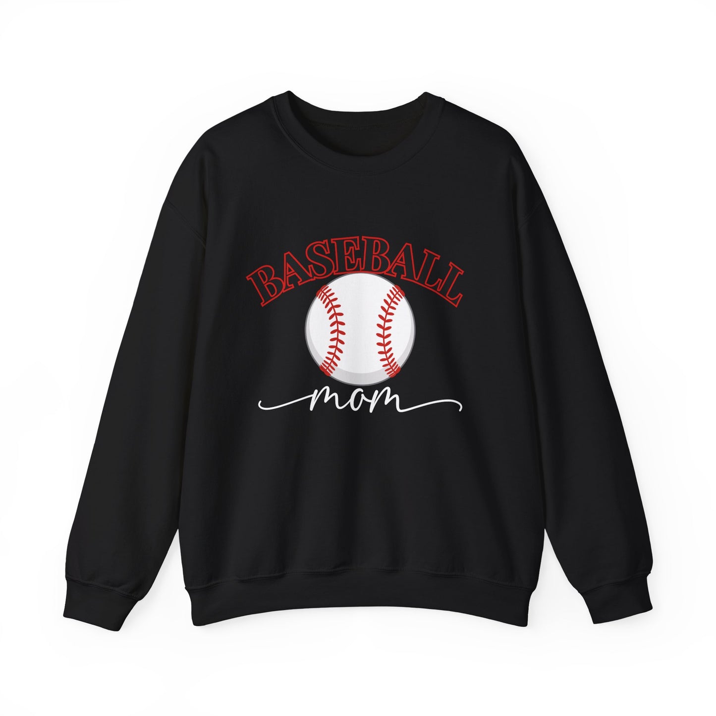 Baseball Mom Crewneck Sweatshirt — Baseball Graphic Pullover for Moms