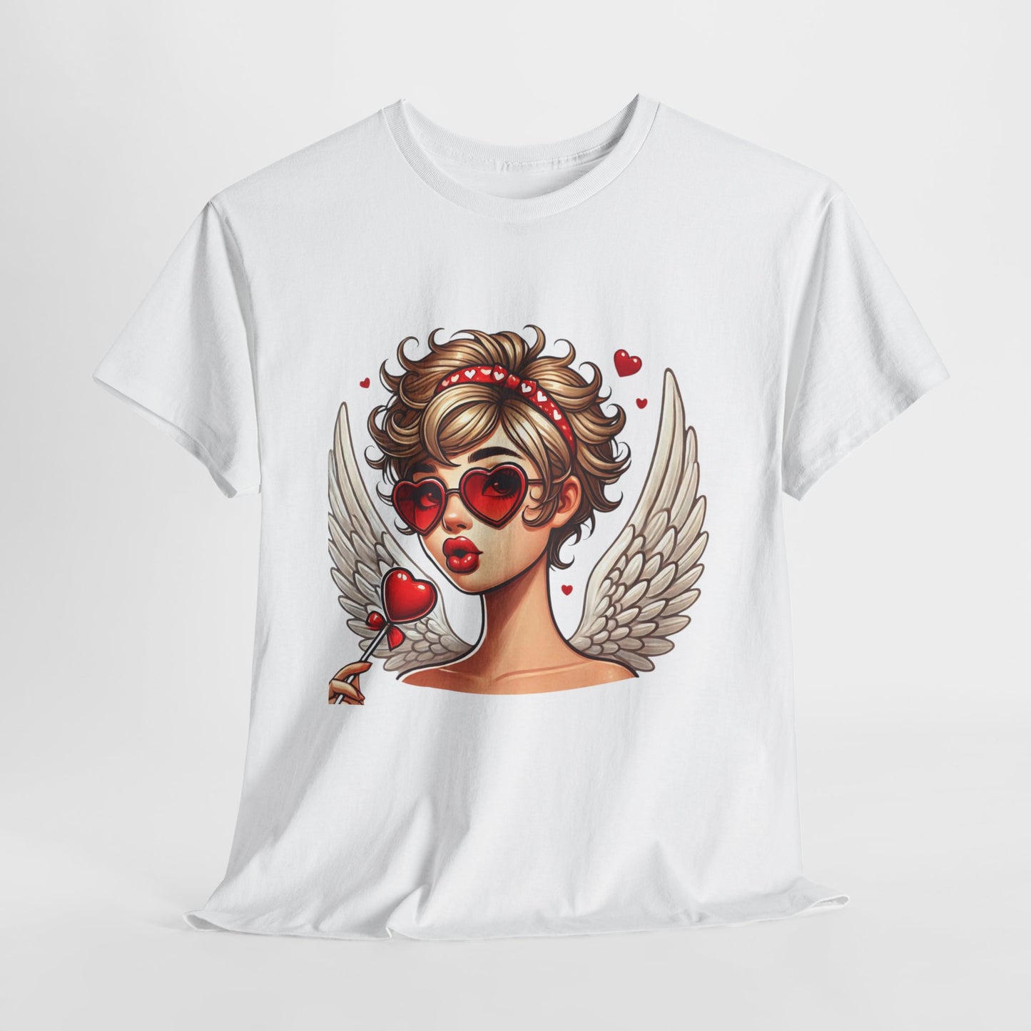 Valentine's Day Angel T-Shirt - Unisex Heavy Cotton Tee