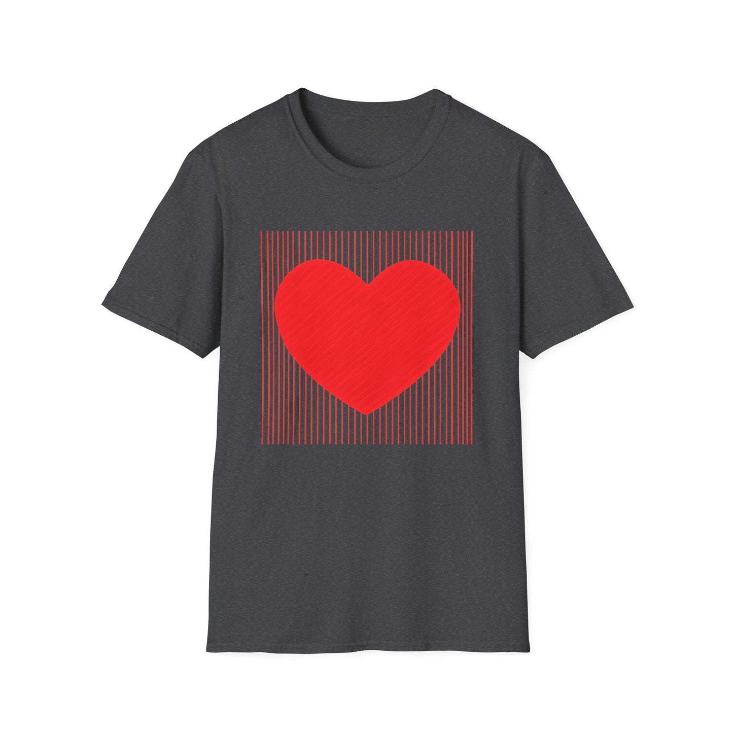 Heart Graphic T-Shirt — Red Heart Love Tee for Valentine’s Day & Everyday