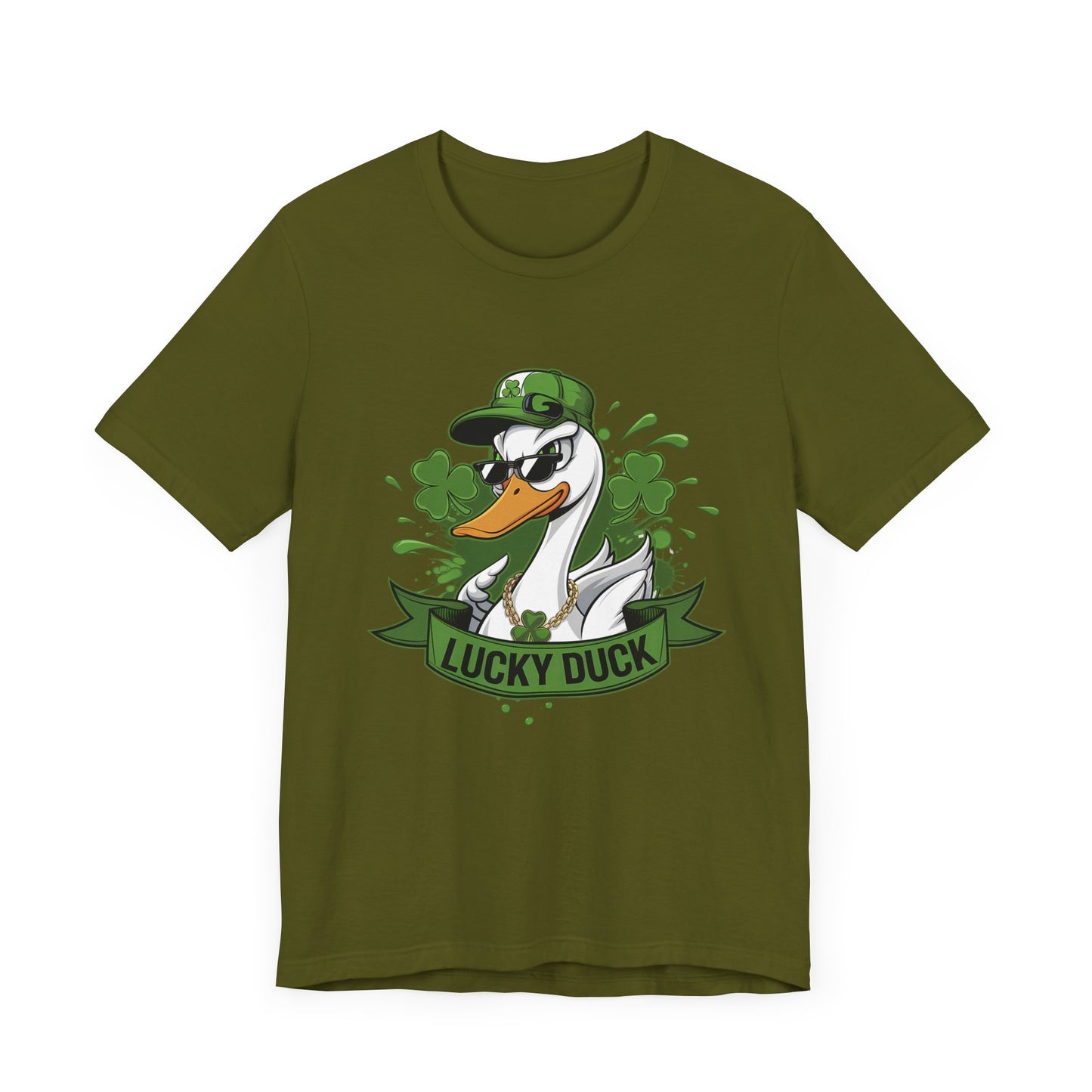 Lucky Duck St. Patrick's Day Unisex Tee - Short Sleeve Shirt