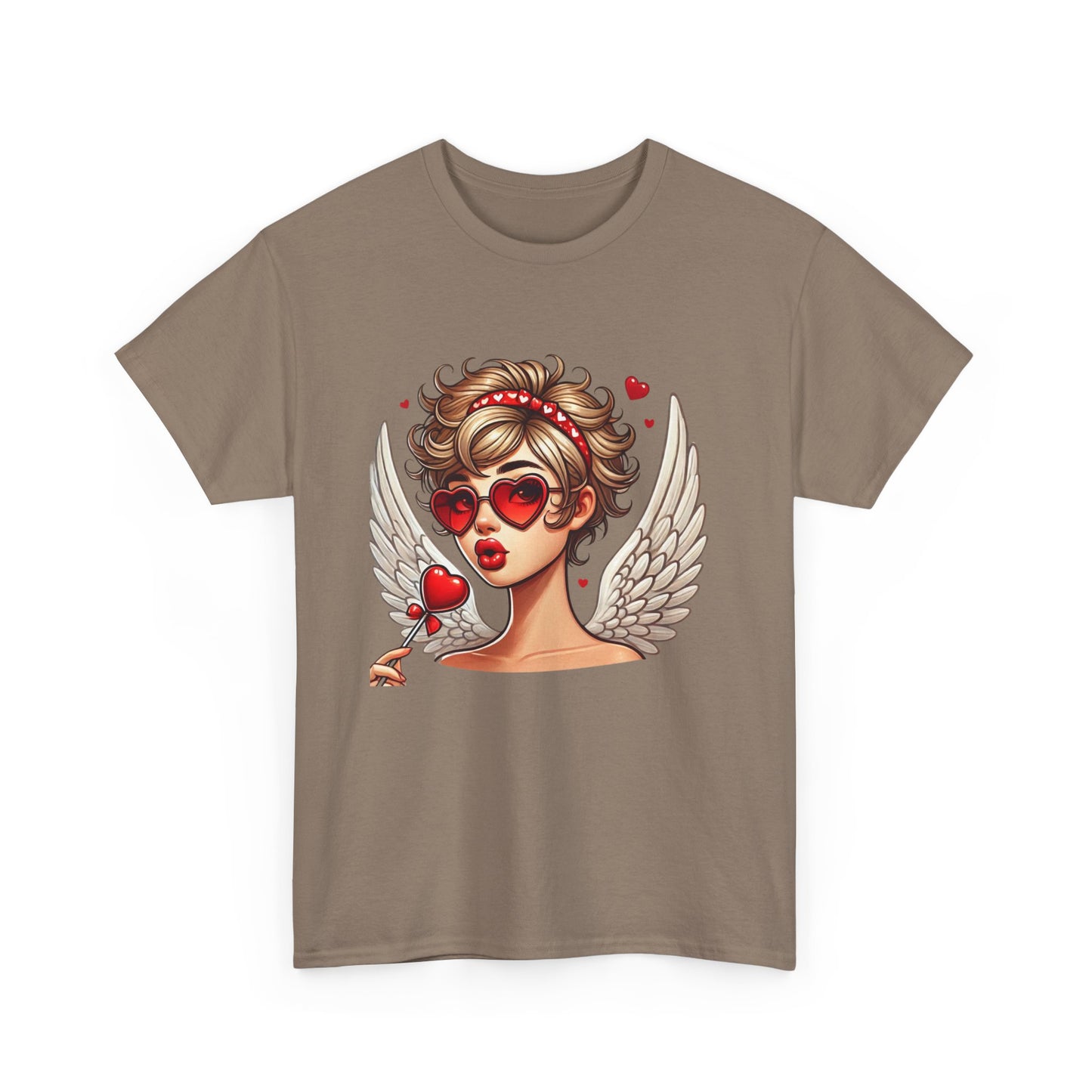 Valentine's Day Angel T-Shirt - Unisex Heavy Cotton Tee