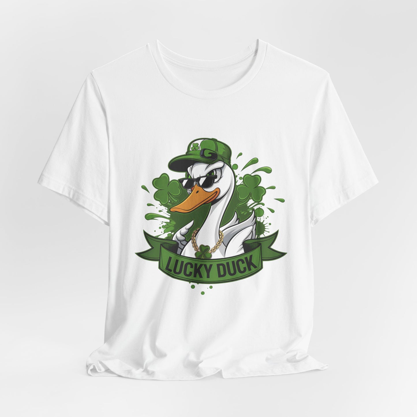 Lucky Duck St. Patrick's Day Unisex Tee - Short Sleeve Shirt