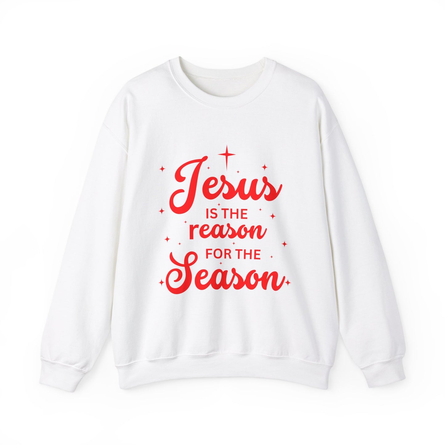 Christmas Crewneck Sweatshirt - Jesus is the reason for the season