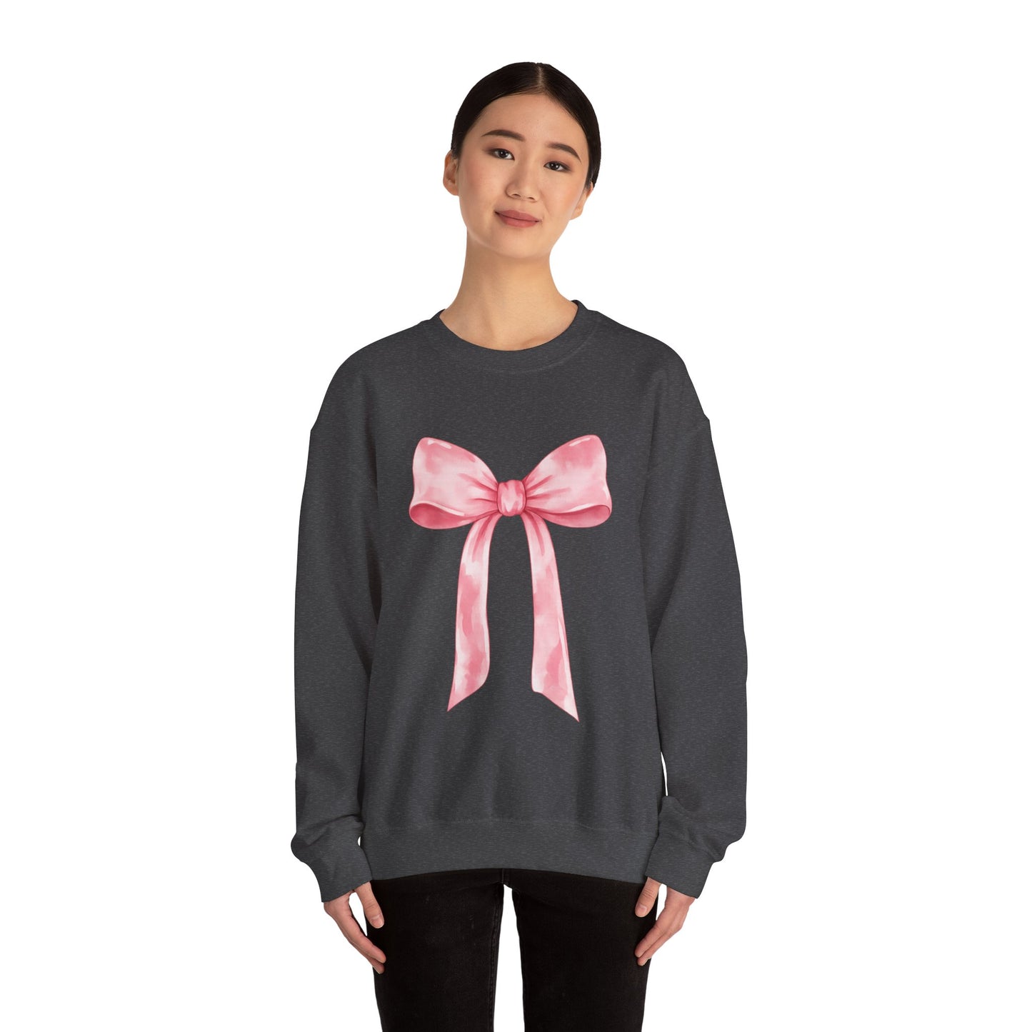 Pink Bow Valentine Crewneck Sweatshirt