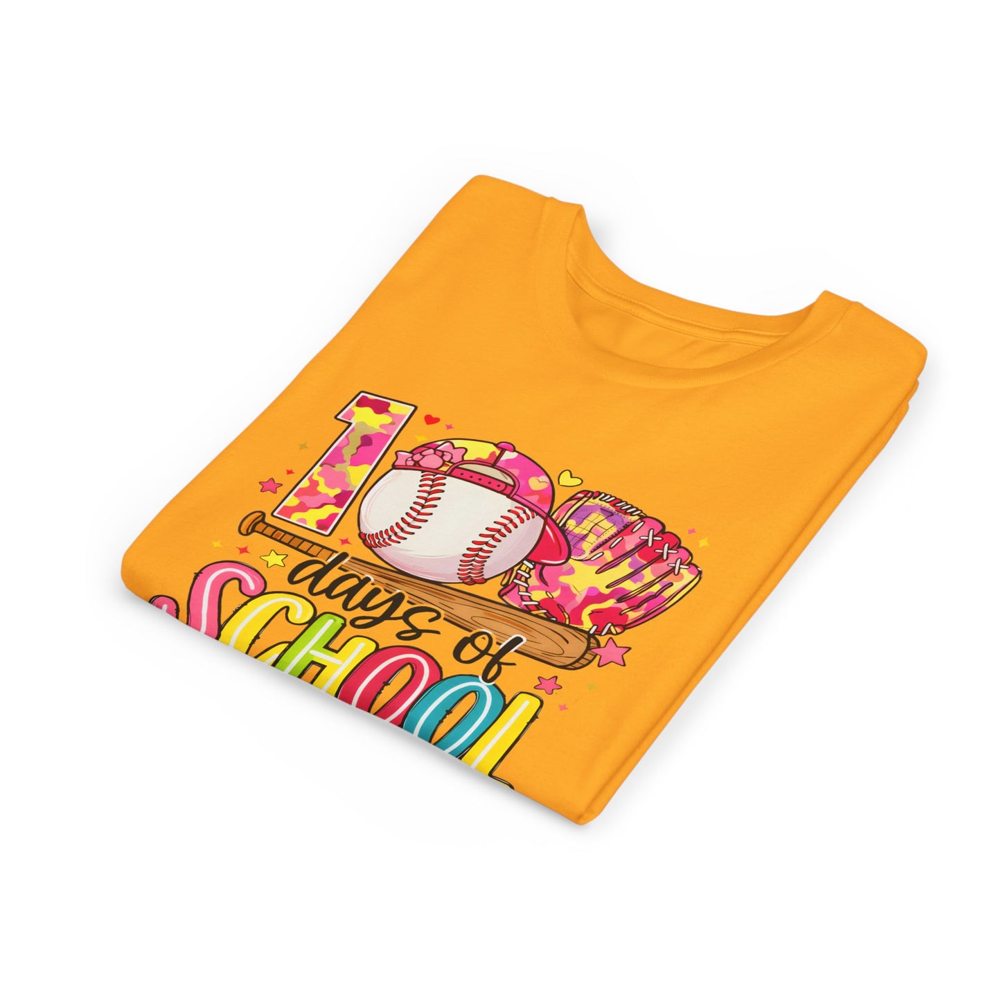 Youth Baseball '100 Days of School' Tee