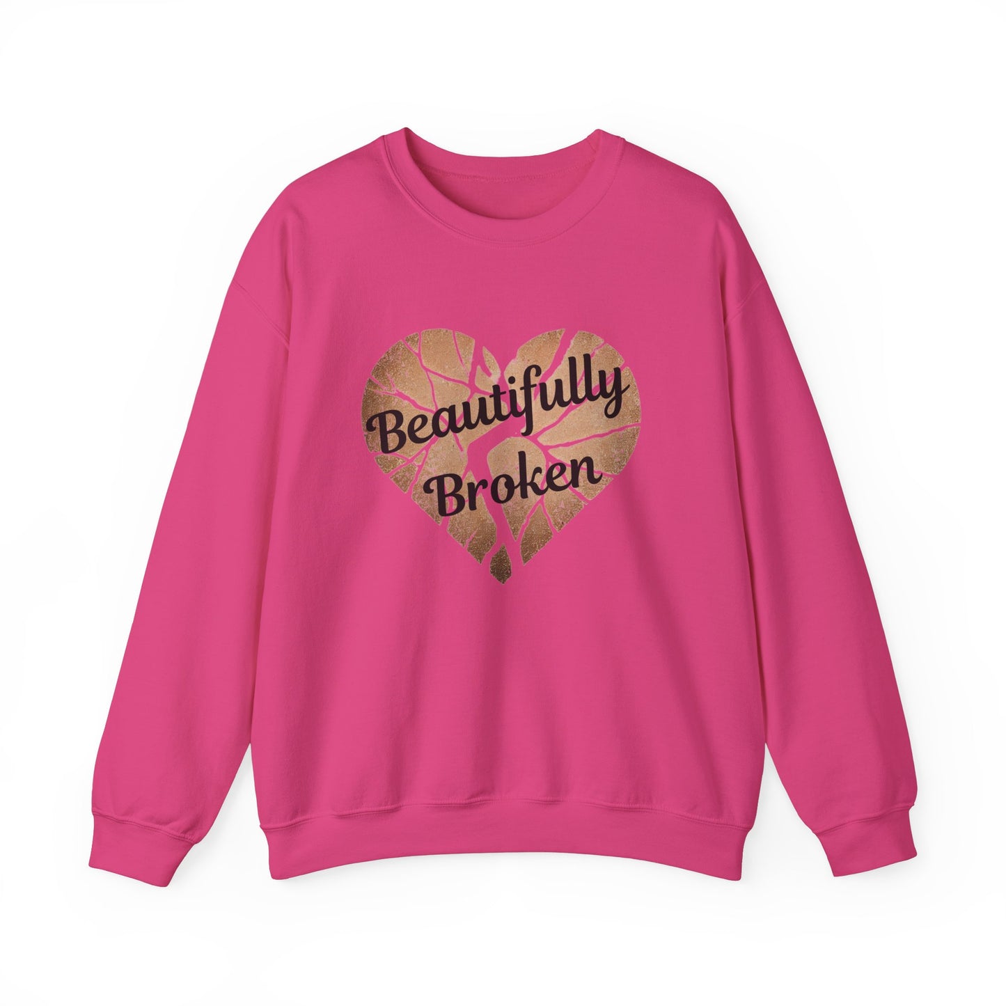 Crewneck Sweatshirt - Beautifully Broken Design