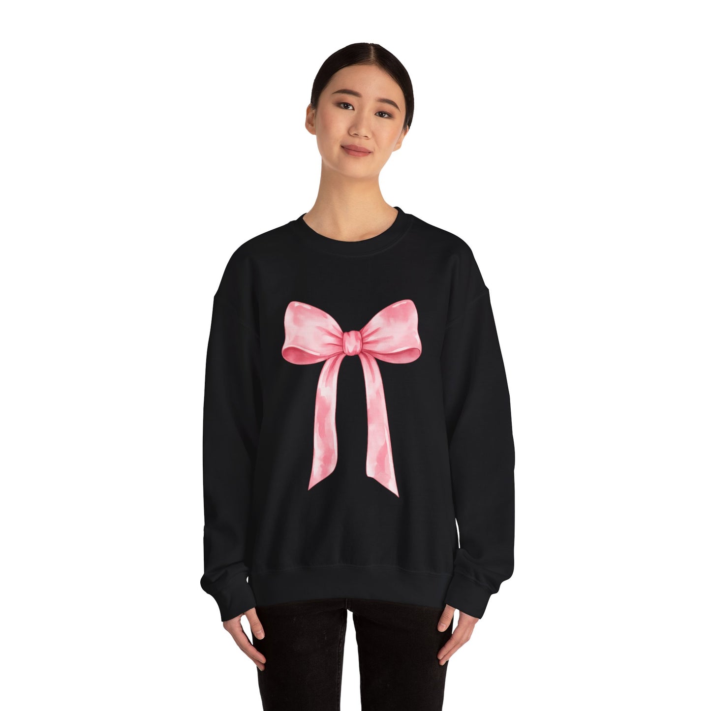 Pink Bow Valentine Crewneck Sweatshirt