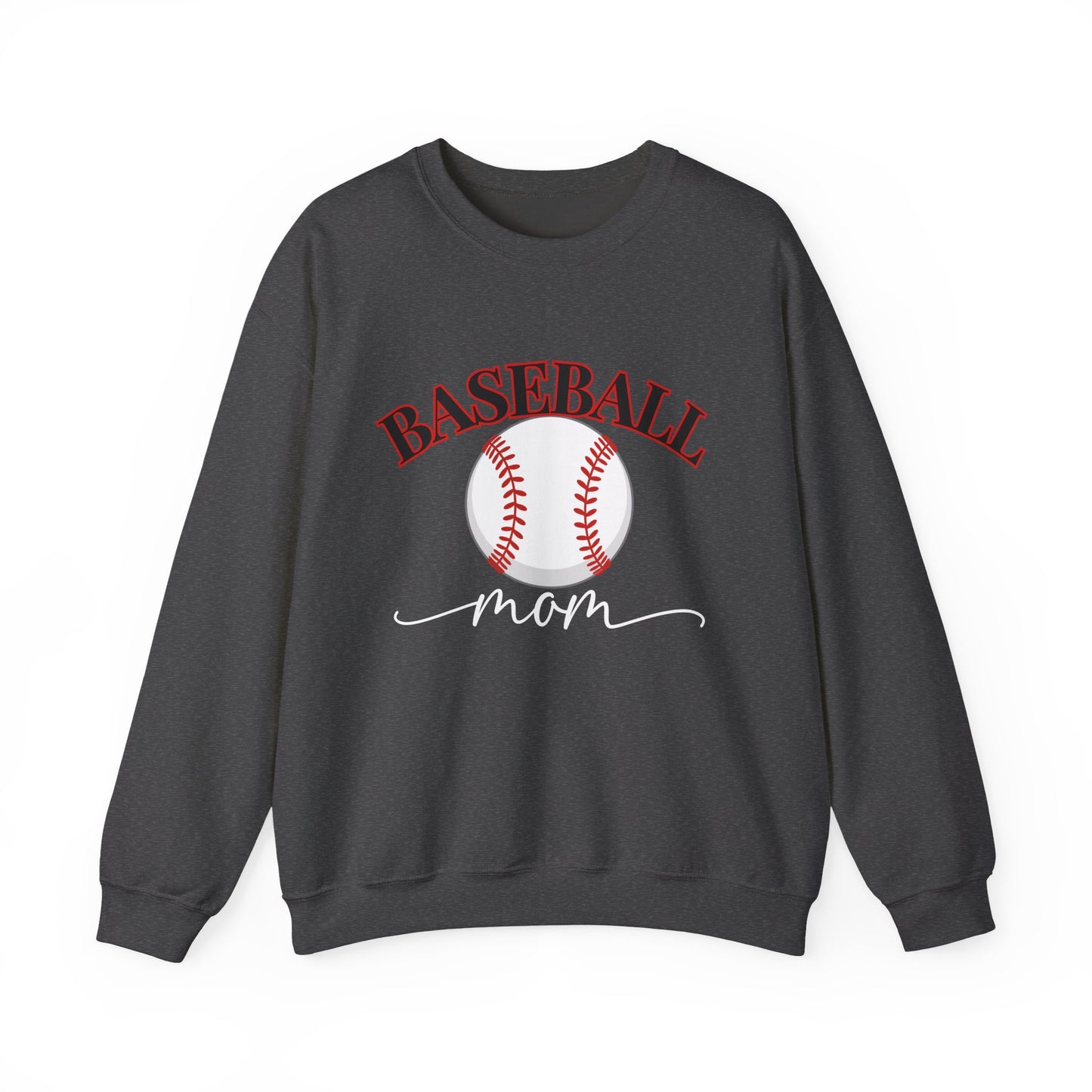 Baseball Mom Crewneck Sweatshirt — Baseball Graphic Pullover for Moms