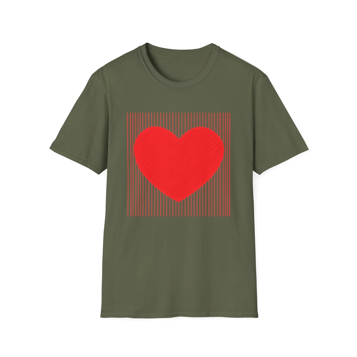 Heart Graphic T-Shirt — Red Heart Love Tee for Valentine’s Day & Everyday