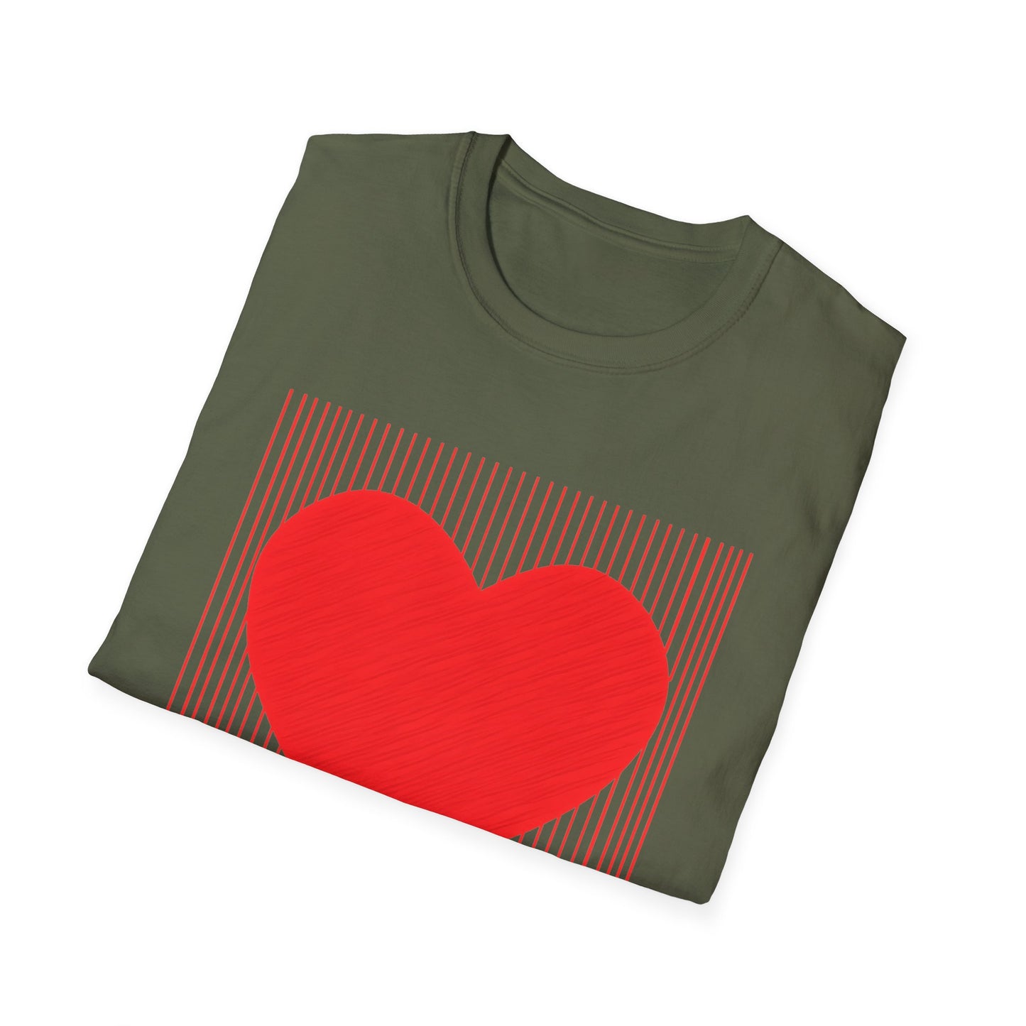 Heart Graphic T-Shirt — Red Heart Love Tee for Valentine’s Day & Everyday