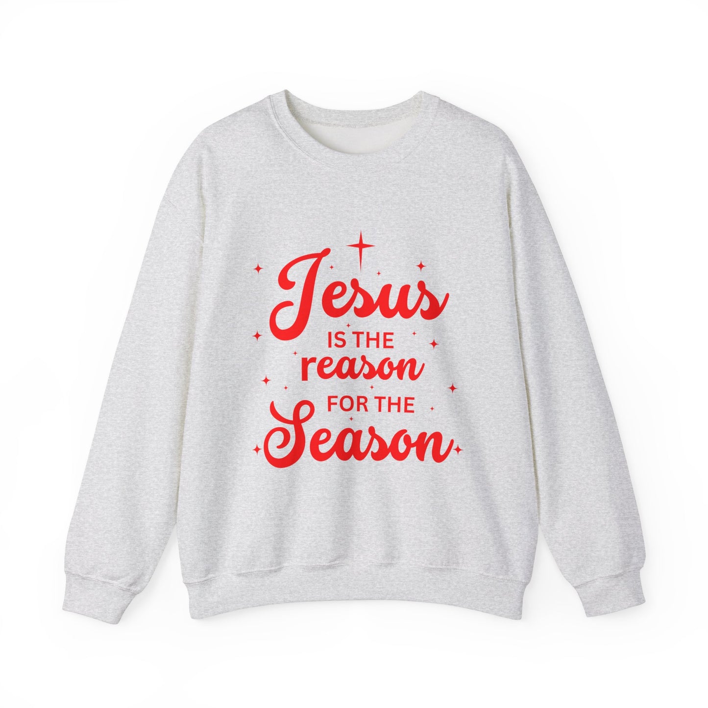 Christmas Crewneck Sweatshirt - Jesus is the reason for the season