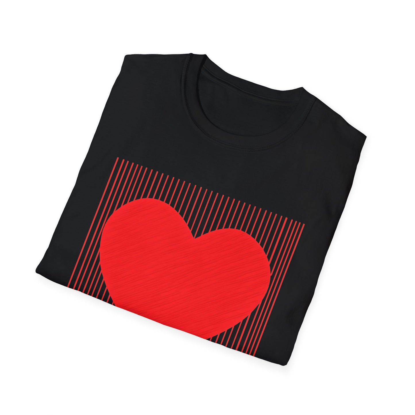 Heart Graphic T-Shirt — Red Heart Love Tee for Valentine’s Day & Everyday