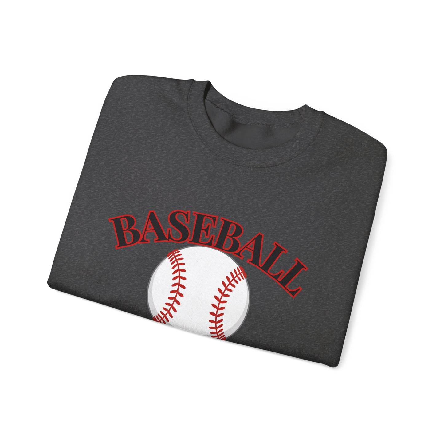 Baseball Mom Crewneck Sweatshirt — Baseball Graphic Pullover for Moms