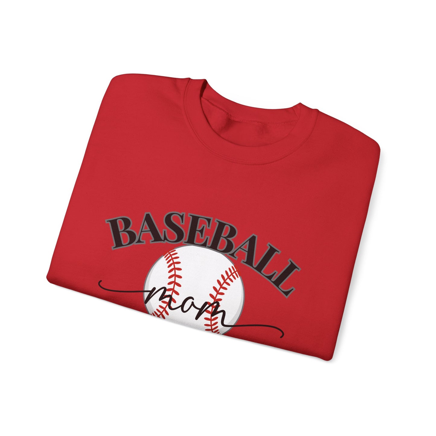 Baseball Mom Crewneck Sweatshirt — Baseball Graphic Pullover for Moms
