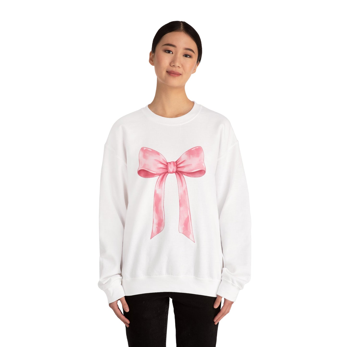 Pink Bow Valentine Crewneck Sweatshirt