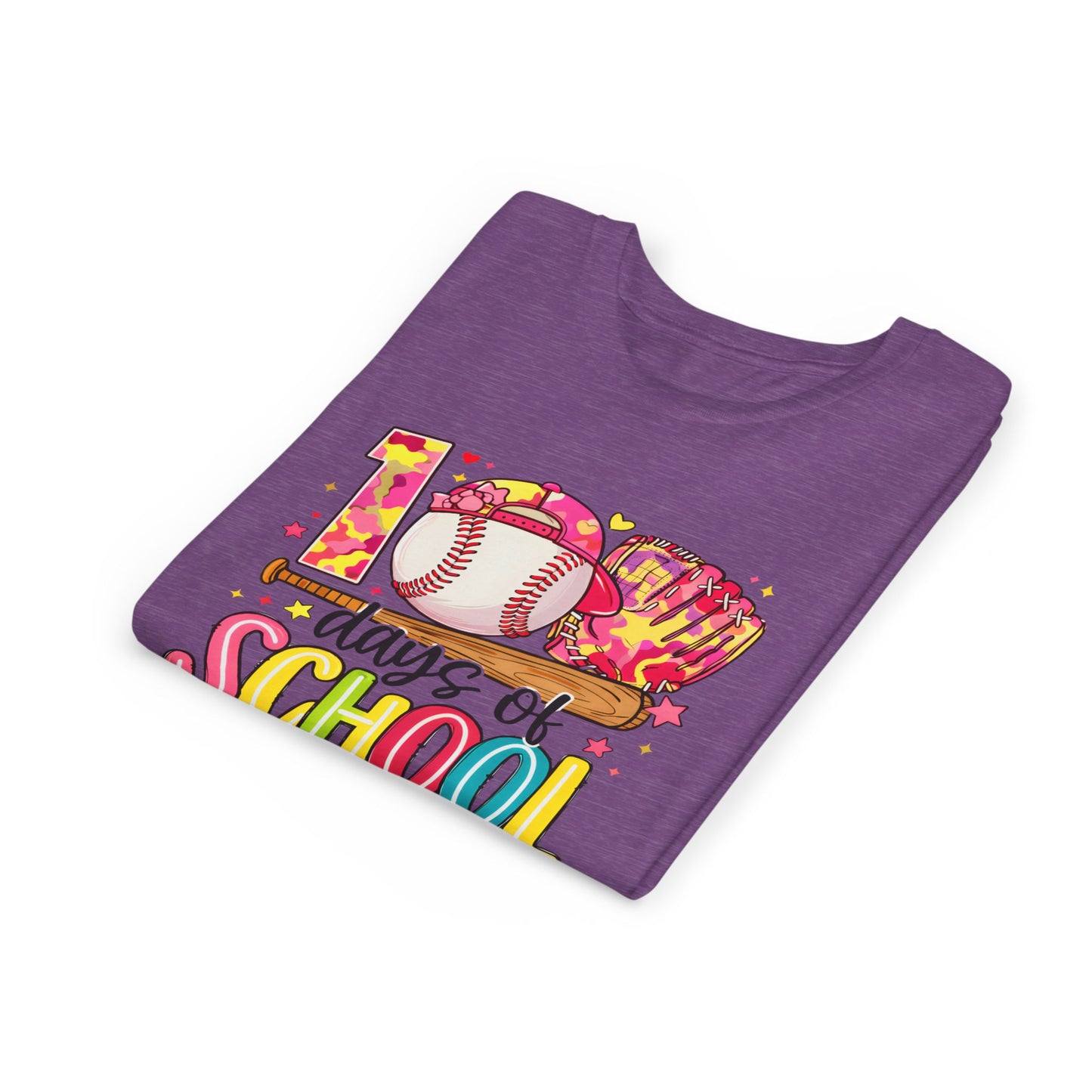 Youth Baseball '100 Days of School' Tee