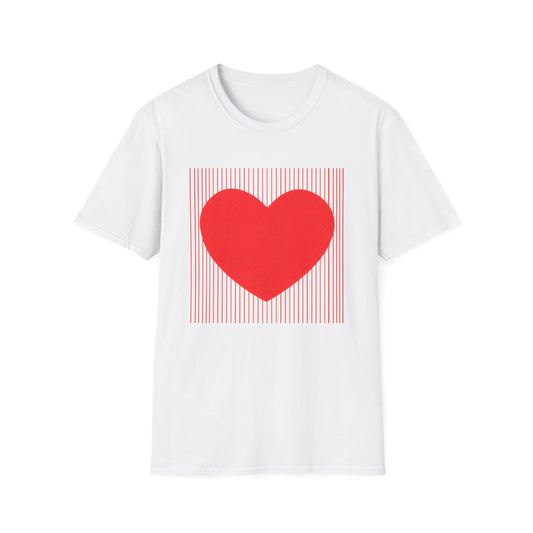 Heart Graphic T-Shirt — Red Heart Love Tee for Valentine’s Day & Everyday
