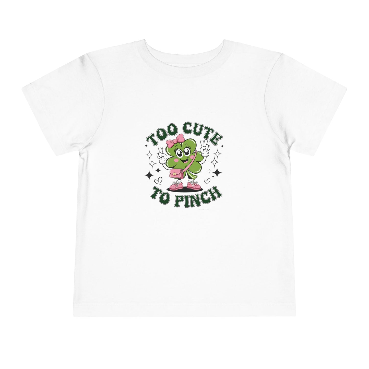 Too Cute to Pinch Toddler Tee - Adorable St. Patrick's Day Shirt for Kids