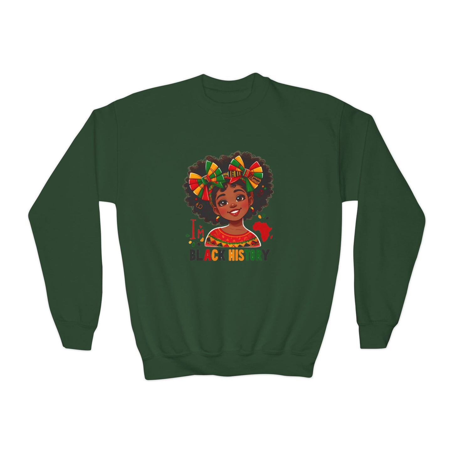 Youth Crewneck Sweatshirt-Black History Month